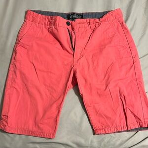 Men’s Salmon/Red colored khaki shorts